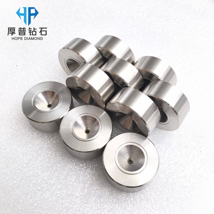 PCD Wire Drawing Die Size 25x12mm Casing Hole 0.9965mm for Copper Aluminum Stainless Steel Wire High Wear Resistance Long OEM