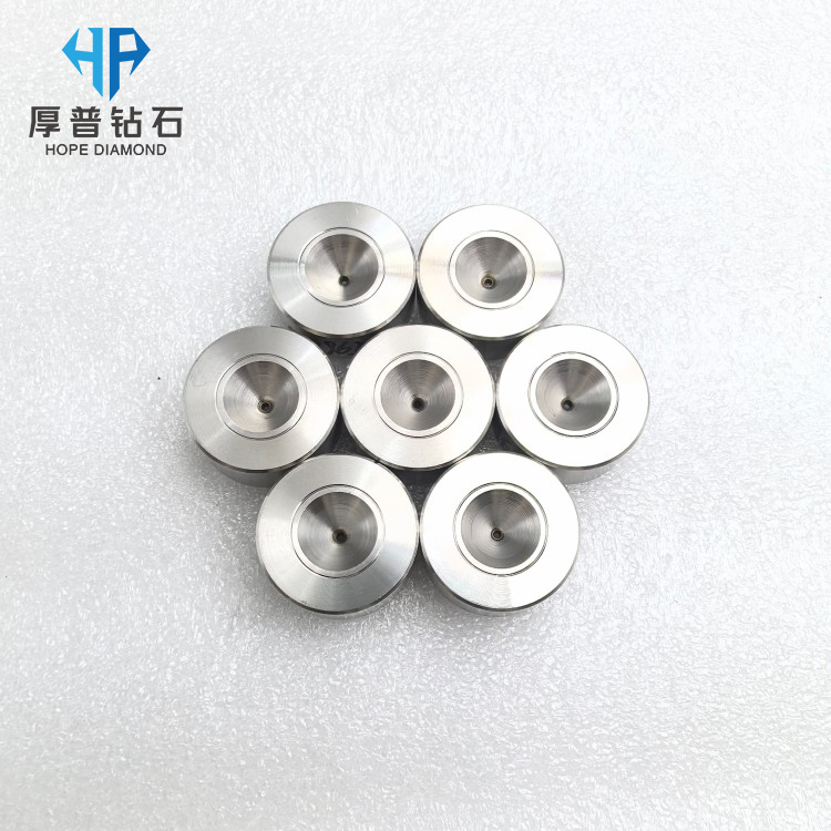 PCD Wire Drawing Die Size 25x12mm Casing Hole 0.9965mm for Copper Aluminum Stainless Steel Wire High Wear Resistance Long OEM
