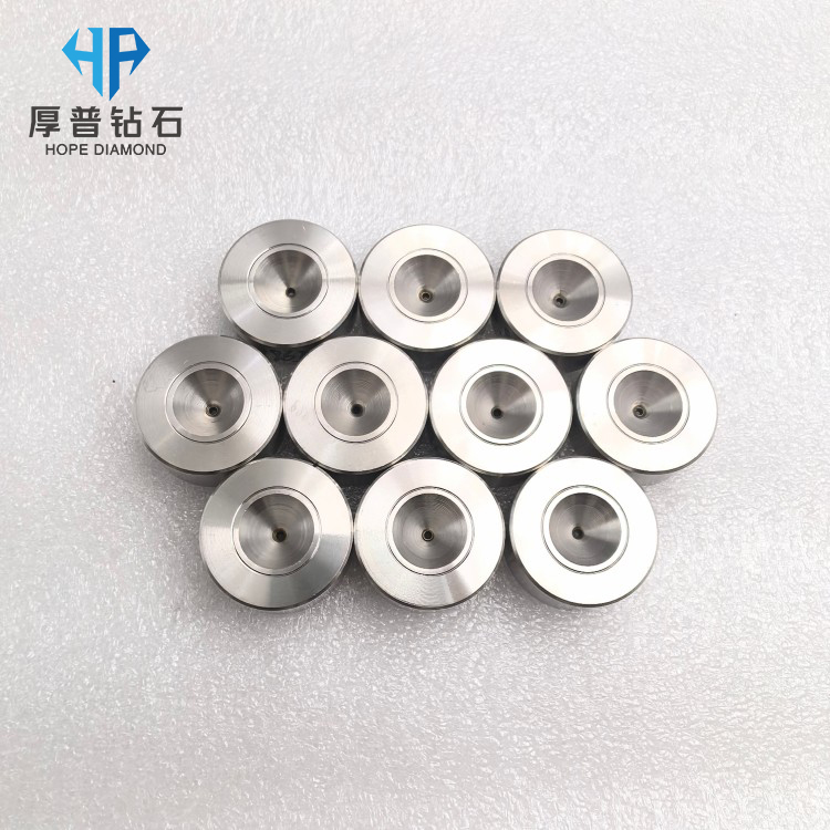 PCD Wire Drawing Die Size 25x12mm Casing Hole 0.9965mm for Copper Aluminum Stainless Steel Wire High Wear Resistance Long OEM