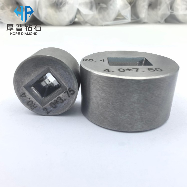 TC Wire Drawing Die Size 4.0x7.50mm Stainless Steel Casing Irregular Holes Processing Copper, Aluminum Wire With Long Work Life