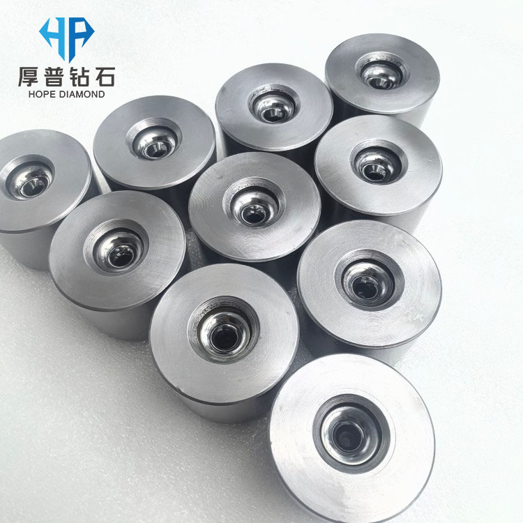TC Wire Drawing Die Size 43x40x32mm Stainless Steel Casing Hole Size 2.97mm Processing Copper, Aluminum Wire With Long Work Life