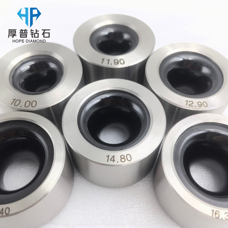 Size 50x27mm Hole 10.0-18.4mm CVD Nano Wire Drawing Die Stainless Steel Holder Drawing Copper-Steel Wire Customization Supported