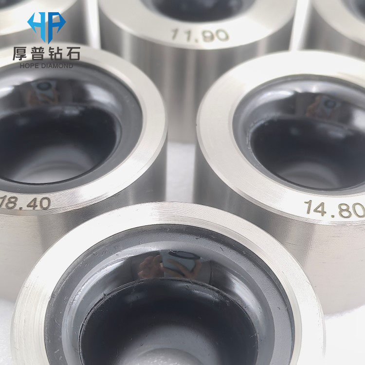 Size 50x27mm Hole 10.0-18.4mm CVD Nano Wire Drawing Die Stainless Steel Holder Drawing Copper-Steel Wire Customization Supported