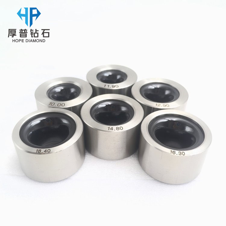 Size 50x27mm Hole 10.0-18.4mm CVD Nano Wire Drawing Die Stainless Steel Holder Drawing Copper-Steel Wire Customization Supported