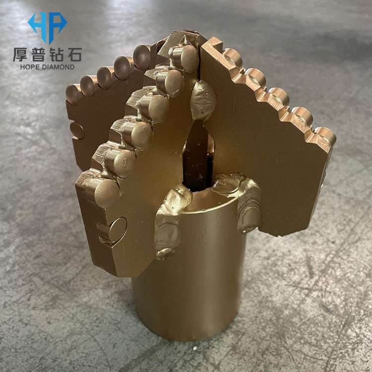 Hope Durable 3 Wing PDC Drag Bit for Water Well Mining and Construction Drilling