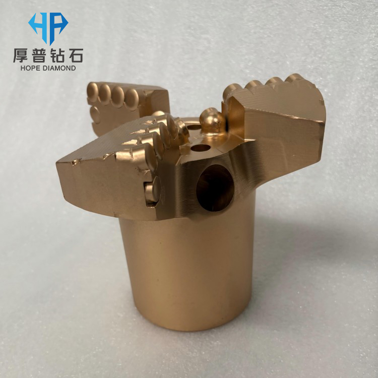 171mm 3 Blade Diamond Carbide PDC Drill Bit for Well Drilling Oil & Gas Mining Applications