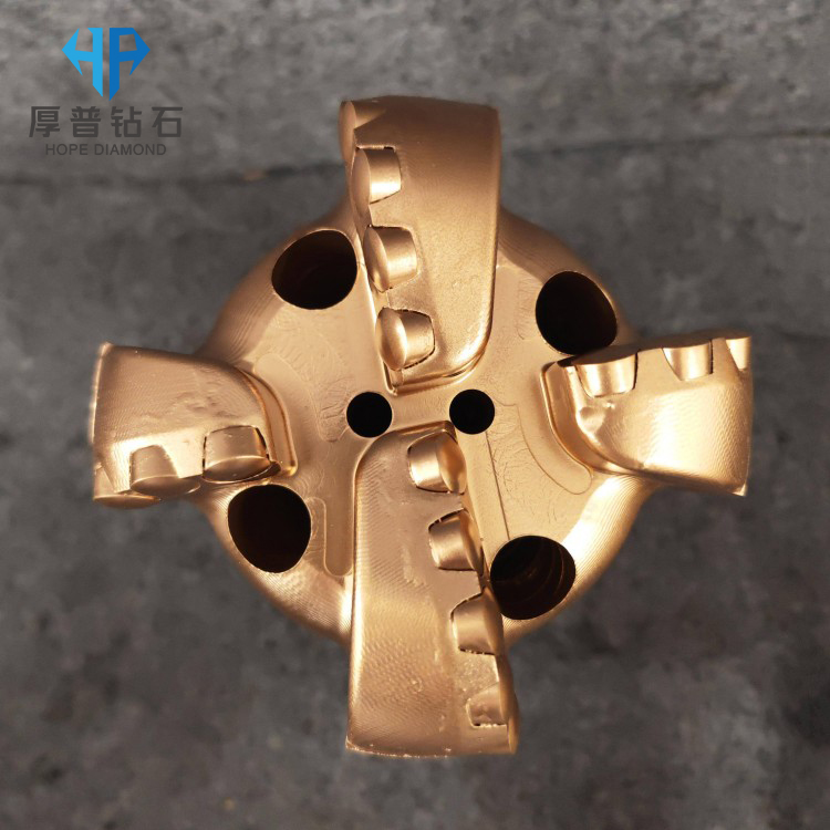 PDC Drill Bits Size 98MM 4 Blades for Borehole Drilling and Geological Exploration With Hard Ground Formation
