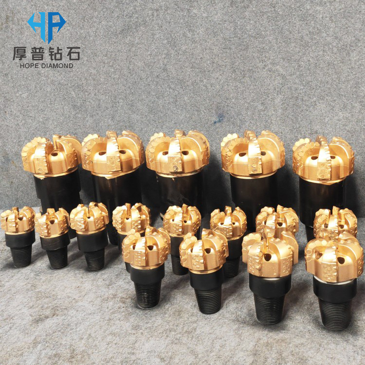 PDC Drill Bits Size 98MM 4 Blades for Borehole Drilling and Geological Exploration With Hard Ground Formation