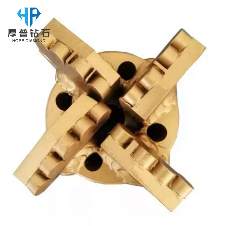 PDC Drill Bit Size 4.5 Inch Three Wings Drilling for Water Well Dealing With Hard Rock Formation