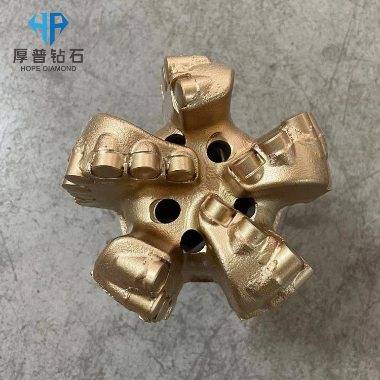 5-Wing 153mm PDC Drill Bit for Water Well Geological and Mining Applications Steel Body