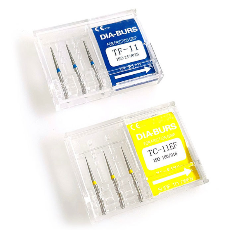 Dental High-Speed Emery Needle Double-Layer Sand Preparation Tooth Ultra-Abrasive Head Abrasive Sticks 3 PCs/Box