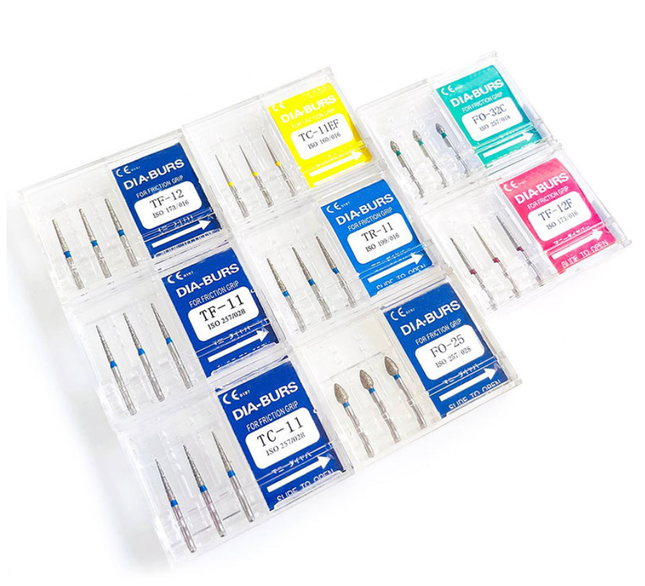 Dental High-Speed Emery Needle Double-Layer Sand Preparation Tooth Ultra-Abrasive Head Abrasive Sticks 3 PCs/Box