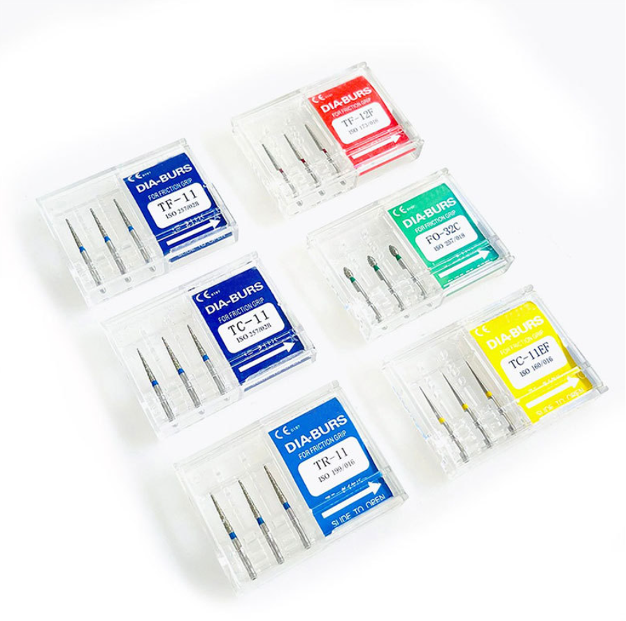 Dental High-Speed Emery Needle Double-Layer Sand Preparation Tooth Ultra-Abrasive Head Abrasive Sticks 3 PCs/Box