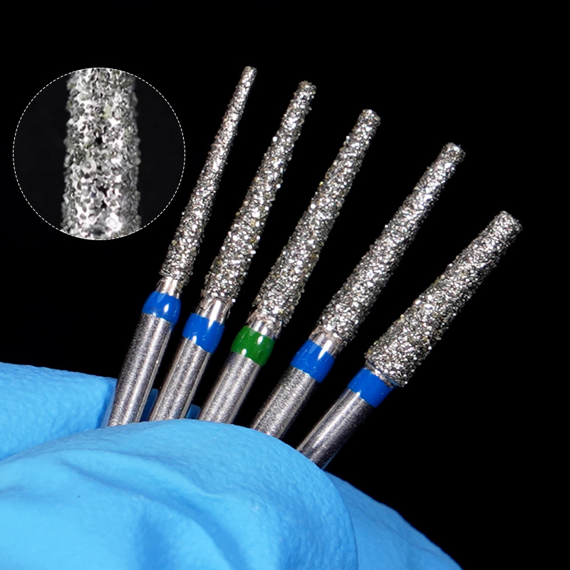 Dental High-speed Mobile Phone Emery Needle Stainless Steel Double-layer Sand Super Wear-resistant Tooth Preparation Abrasive