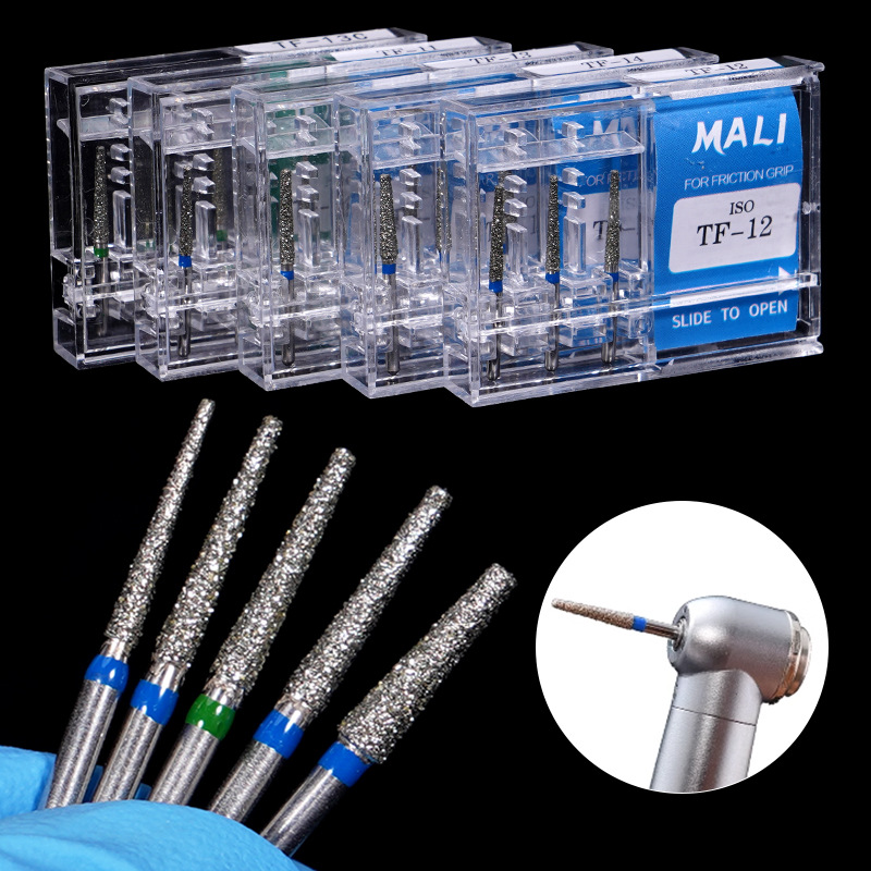 Dental High-speed Mobile Phone Emery Needle Stainless Steel Double-layer Sand Super Wear-resistant Tooth Preparation Abrasive