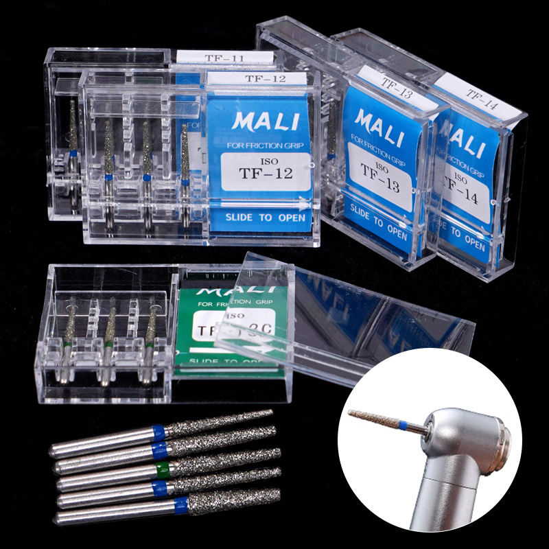 Dental High-speed Mobile Phone Emery Needle Stainless Steel Double-layer Sand Super Wear-resistant Tooth Preparation Abrasive