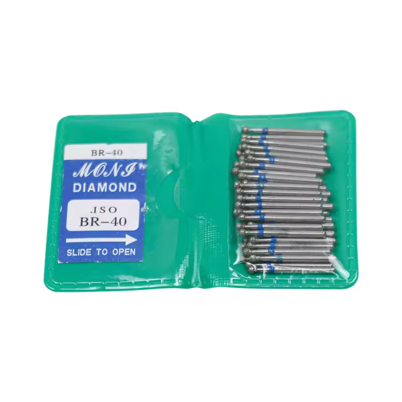 Dental Instruments High-Speed Emery Needles Diamond Abrasive Round Shape 50 Pieces Bulk Models