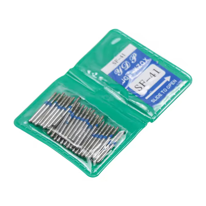 Dental Instruments High-Speed Emery Needles Diamond Abrasive Round Shape 50 Pieces Bulk Models