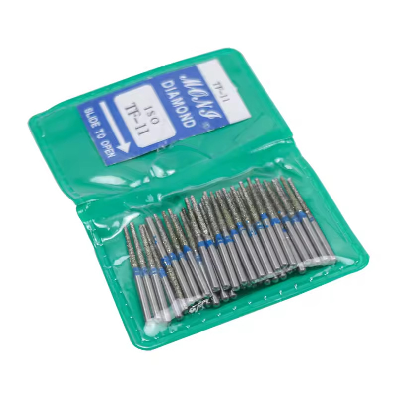 Dental Instruments High-Speed Emery Needles Diamond Abrasive Round Shape 50 Pieces Bulk Models