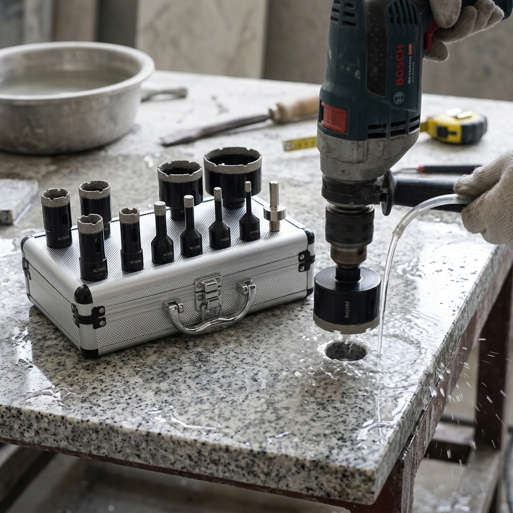 M14 Black Brazed Diamond Hole Opening Set Marble Granite Tile Reamer Electric Drill Stone Concrete 1 Box