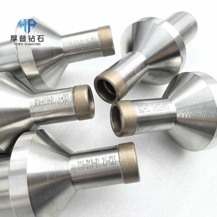 D16-D10-R1.25-C25 Sintered Diamond Milling Head Precision Cutting and Grinding Head for Optical Glass