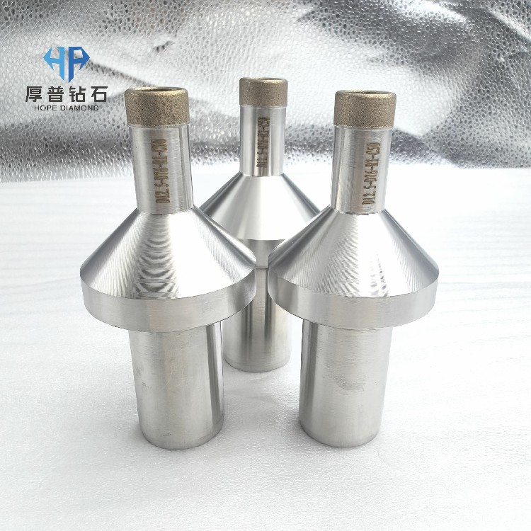 Hope D12.5-D76-R1-C50 Sintered Diamond Grinding Head for Optical Materials Drilling