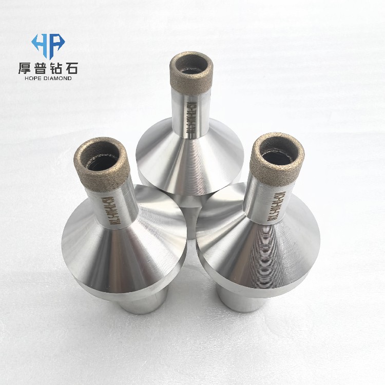 Hope D12.5-D76-R1-C50 Sintered Diamond Grinding Head for Optical Materials Drilling