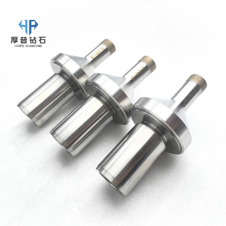 Hope D12.5-D76-R1-C50 Sintered Diamond Grinding Head for Optical Materials Drilling