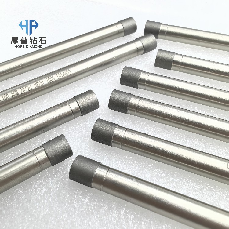 Custom Sinter Finish Burrs Optical Materials Tile Drill Model D8.5*H8*d8*L100 ACM 28/20 Precision Grinding for Complex Shapes