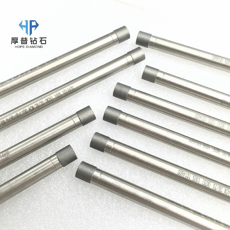 Custom Sinter Finish Burrs Optical Materials Tile Drill Model D8.5*H8*d8*L100 ACM 28/20 Precision Grinding for Complex Shapes