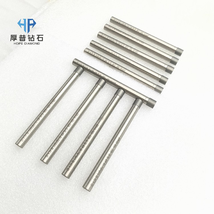 Custom Sinter Finish Burrs Optical Materials Tile Drill Model D8.5*H8*d8*L100 ACM 28/20 Precision Grinding for Complex Shapes