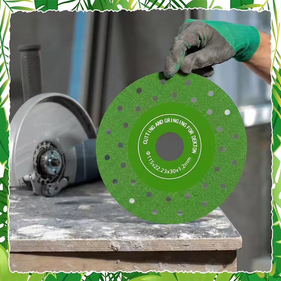 Diamond Cutting Discs 4.5 Inch Multi-Hole High-Manganese Steel Tile Cutter Saw Blade for Angle Grinder Thin Chip-Free Versatile