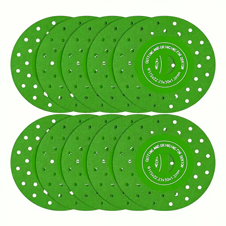 Diamond Cutting Discs 4.5 Inch Multi-Hole High-Manganese Steel Tile Cutter Saw Blade for Angle Grinder Thin Chip-Free Versatile