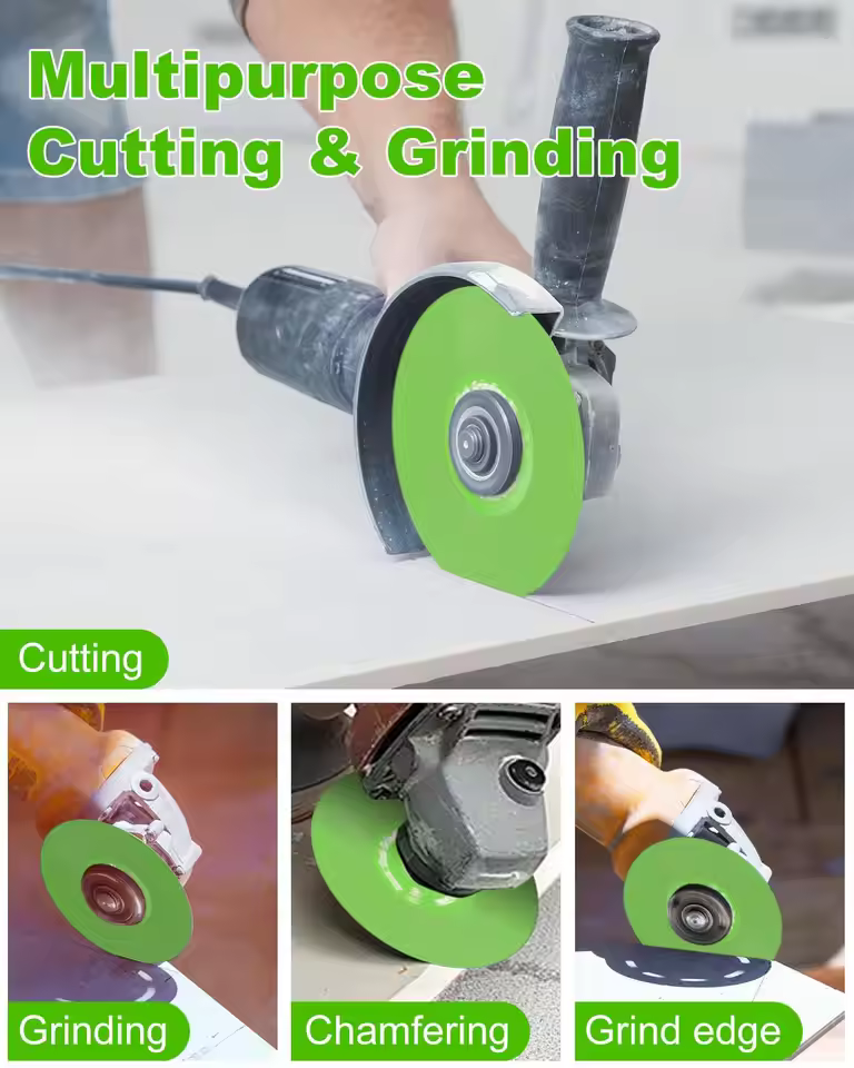 4.5 Inch Diamond Grinding Cutting Disc 6 Pcs Angle Grinder Blade 7/8