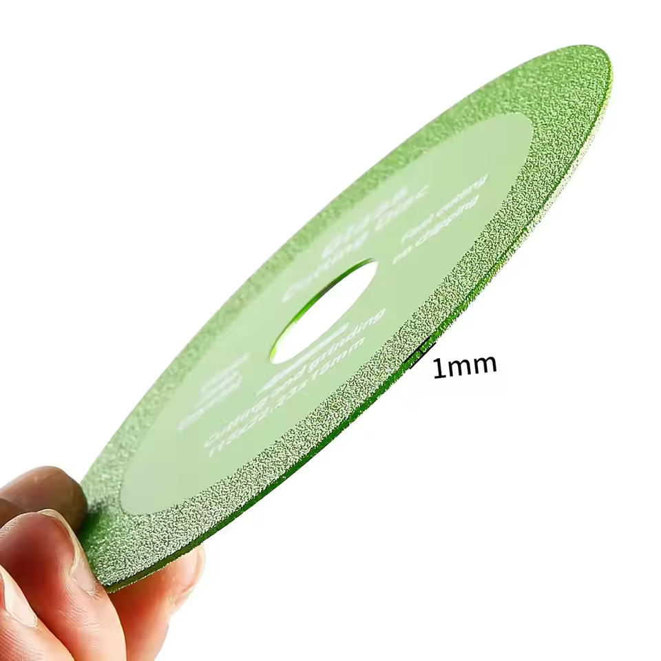 Hot Press Brazed Diamond Saw Blade 115mm 15mm Thickness for Porcelain Tile Ceramic Glass Cutting Smooth Edge Chip Free