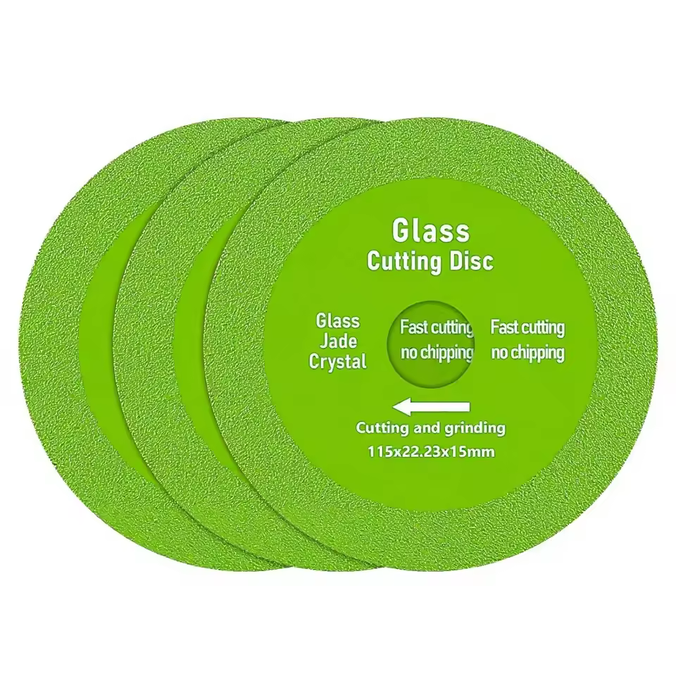 Hot Press Brazed Diamond Saw Blade 115mm 15mm Thickness for Porcelain Tile Ceramic Glass Cutting Smooth Edge Chip Free