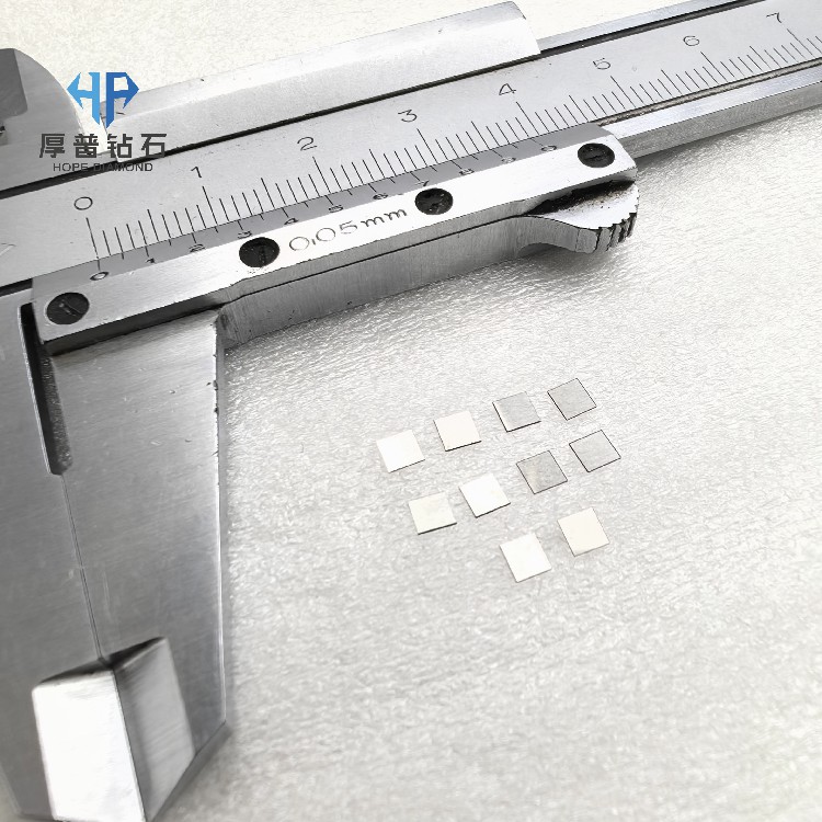 Low CTE & High Thermal Conductivity CVD Polycrystalline Diamond Heat Sink with Custom Shape for GaN/SiC Devices Hope Brand