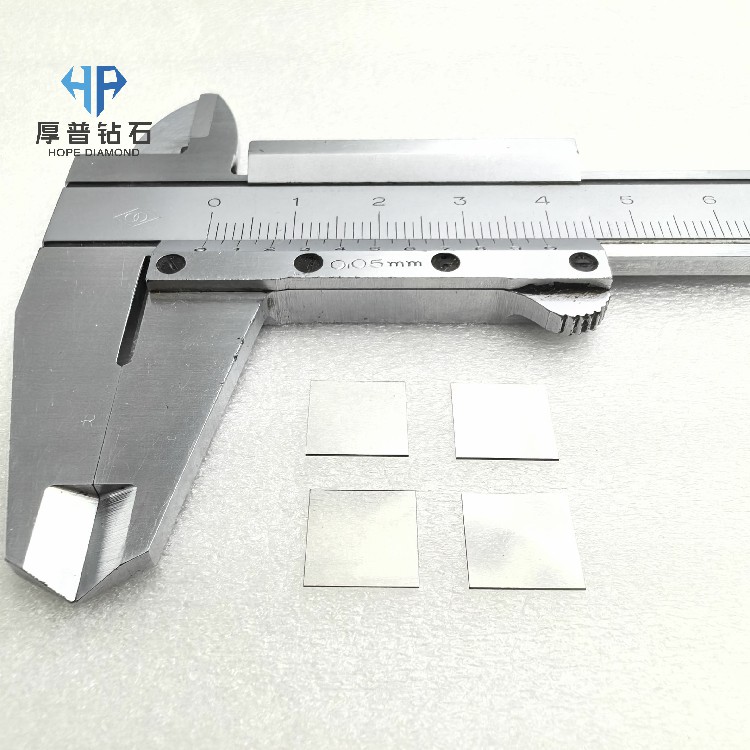 2200W/mK Ultra-High Thermal Conductivity Polycrystalline CVD Diamond Custom Shape Heat Sink Wafer