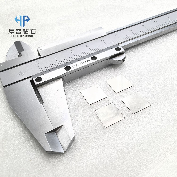 2200W/mK Ultra-High Thermal Conductivity Polycrystalline CVD Diamond Custom Shape Heat Sink Wafer