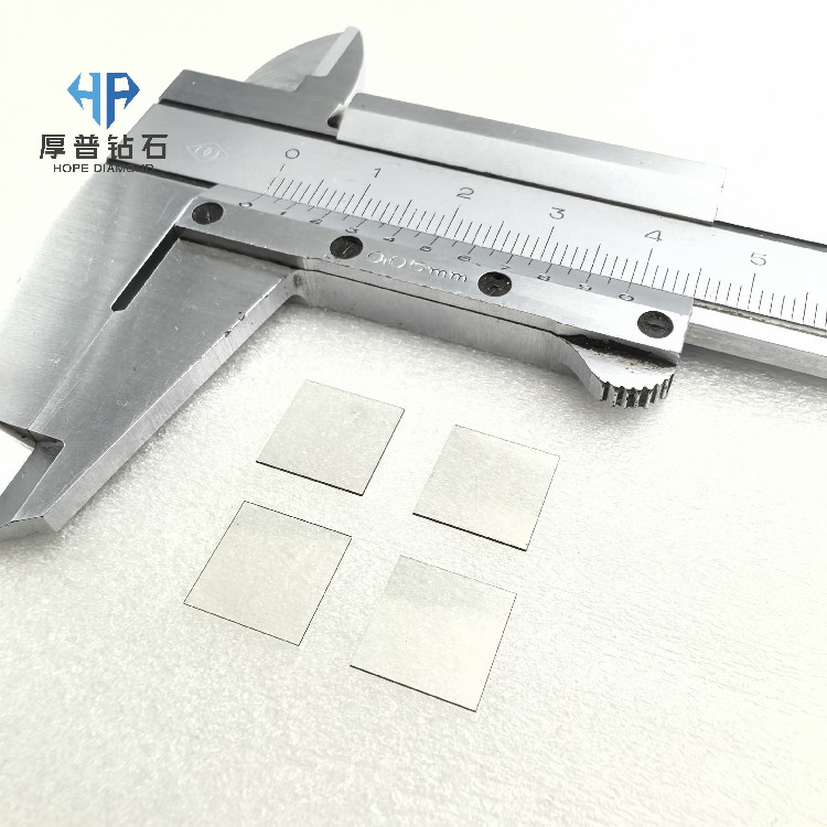 2200W/mK Ultra-High Thermal Conductivity Polycrystalline CVD Diamond Custom Shape Heat Sink Wafer