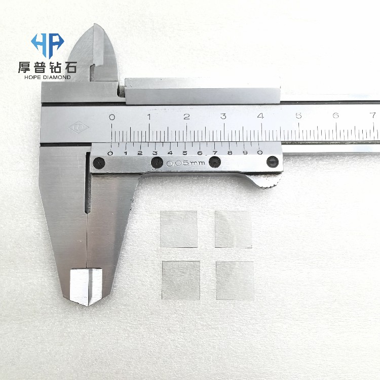 2200W/mK Ultra-High Thermal Conductivity Polycrystalline CVD Diamond Custom Shape Heat Sink Wafer