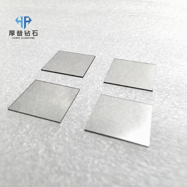 2200W/mK Ultra-High Thermal Conductivity Polycrystalline CVD Diamond Custom Shape Heat Sink Wafer