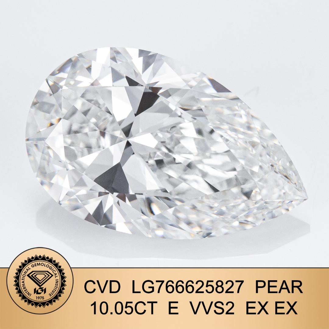 Pear Shape Loose Diamond E Color VVS Clarity IGI Certified Natural/Lab Grown Diamond for Jewelry Making