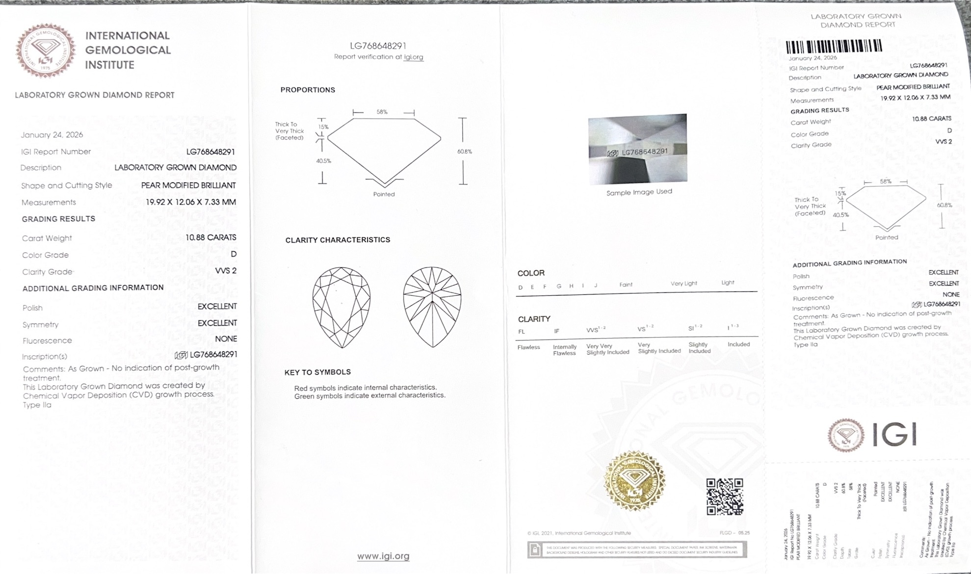 9.99ct F VS1 CVD Pear Shape Loose Lab Diamond Near-10ct Statement Stone for Luxury Jewelry