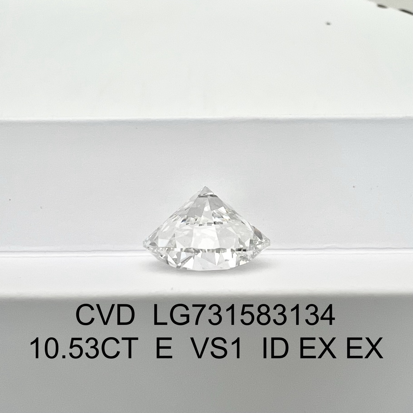 IGI Certified 10.53 Carat Round Lab Grown Diamond E VS1 Statement Loose Stone for Luxury Engagement Ring