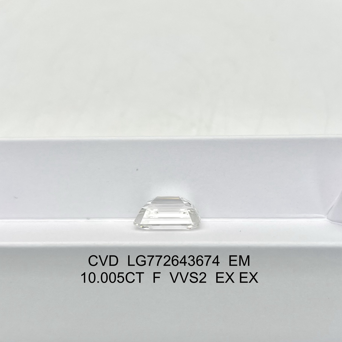 IGI Certified VVS2 F Color Excellent Cut CVD Emerald Cut Lab Grown Loose Diamond 1-10 Ct