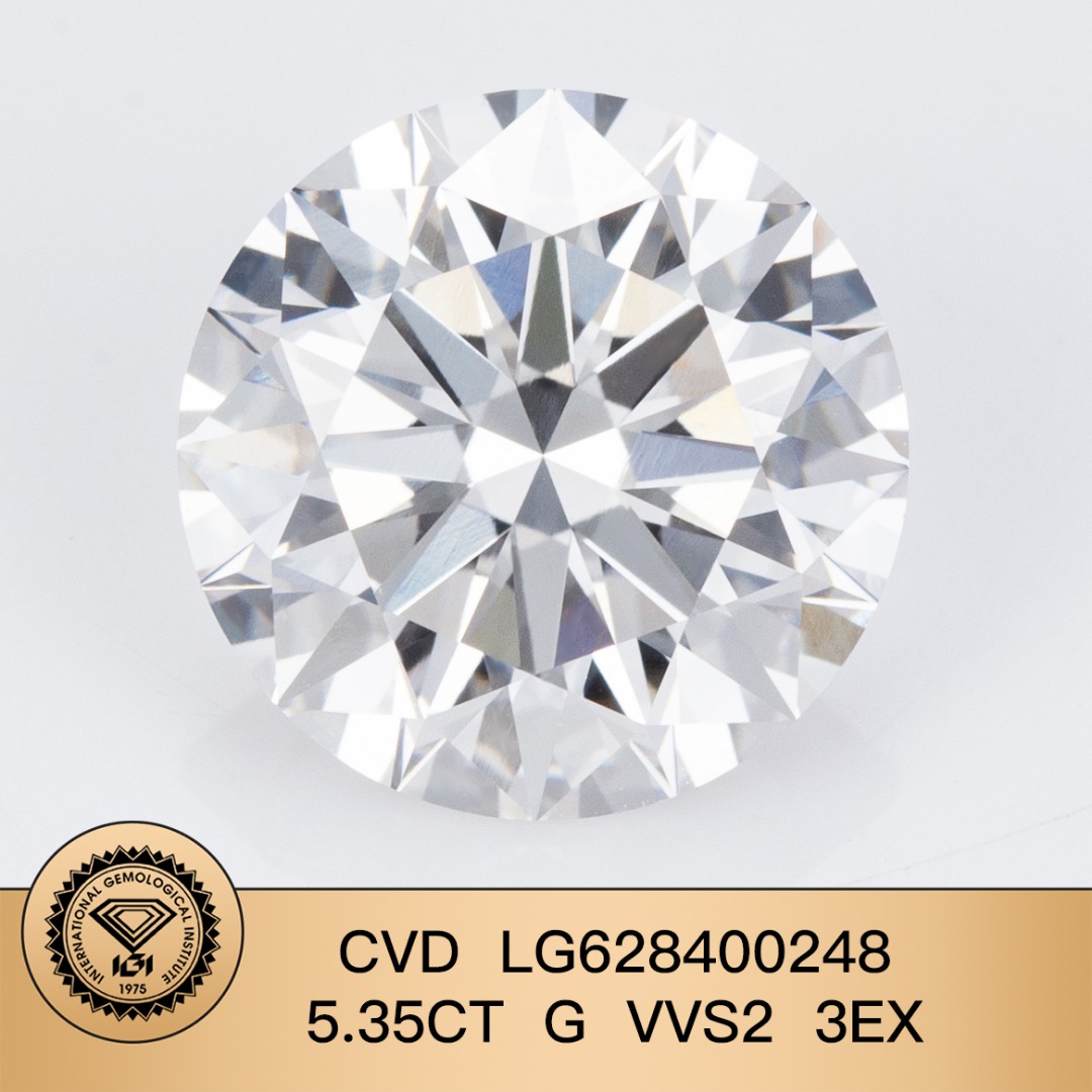 Synthetic (Lab Grown) Round Brilliant Cut White Loose Diamond VVS2 Clarity IGI Certified Bulk Wholesale Price
