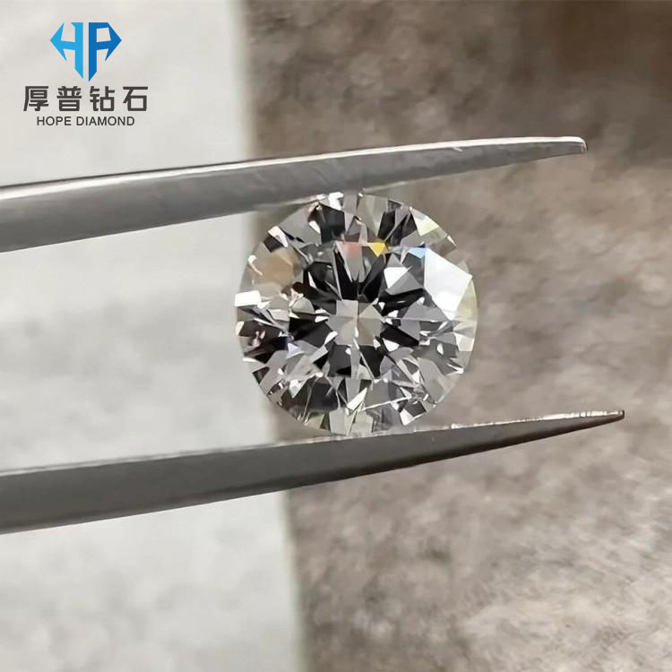 Lab Grown Diamond IGI 3.78 Carat White Round VVS1 HPHT Laser Drilled Polished
